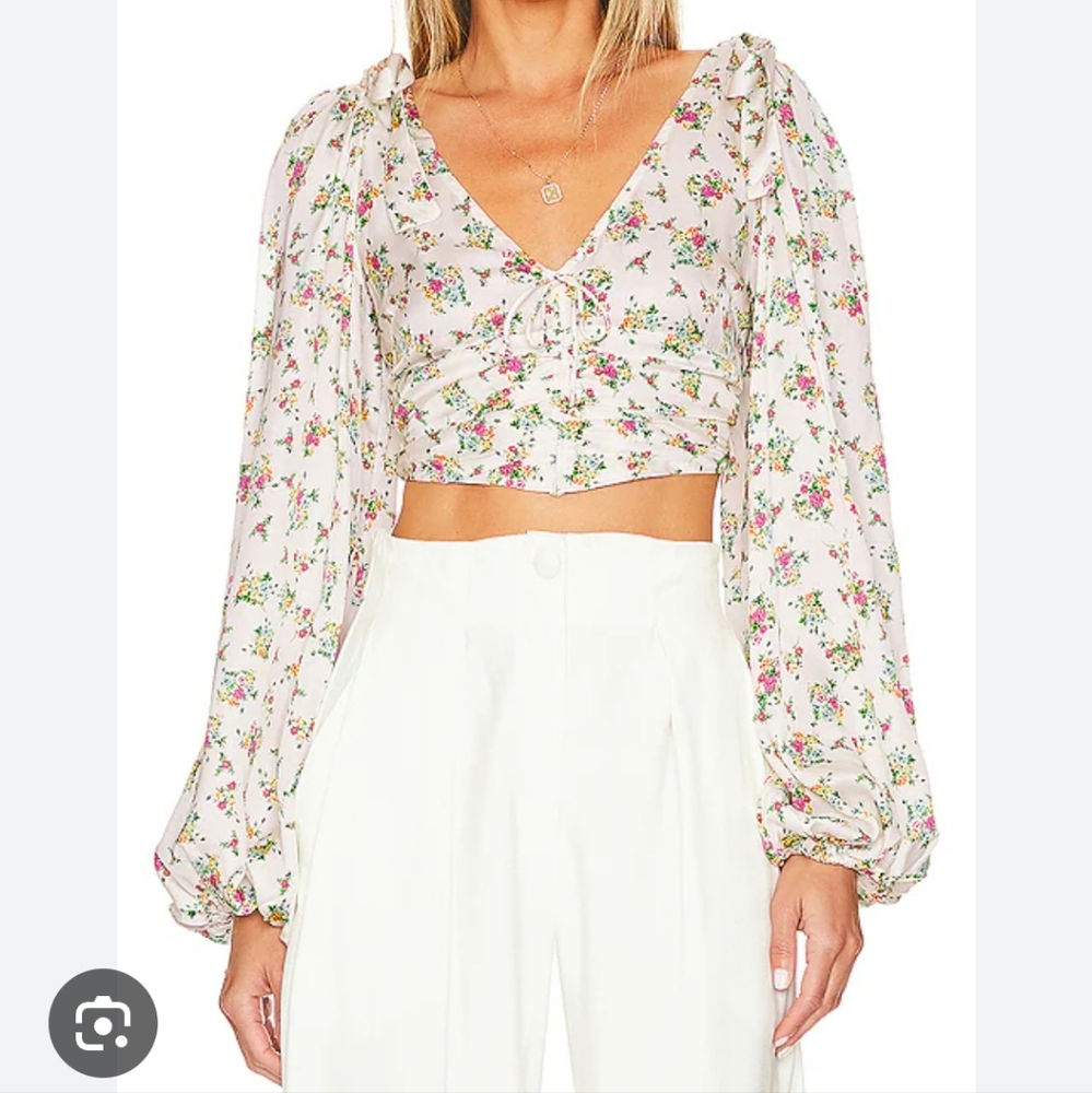 For Love And Lemons Tanya Crop Top